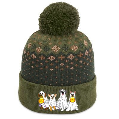 Cute Halloween Ghost Dogs Pups The Baniff Cuffed Pom Beanie