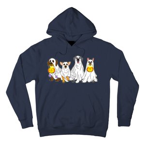 Cute Halloween Ghost Dogs Pups Hoodie