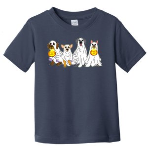 Cute Halloween Ghost Dogs Pups Toddler T-Shirt