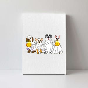 Cute Halloween Ghost Dogs Pups Canvas