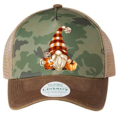 Cute Holiday Gnome For Thanksgiving With Fall Pumpkin Spice Legacy Tie Dye Trucker Hat