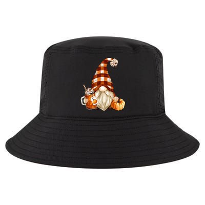 Cute Holiday Gnome For Thanksgiving With Fall Pumpkin Spice Cool Comfort Performance Bucket Hat