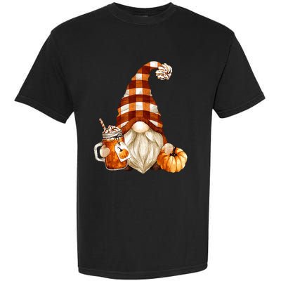 Cute Holiday Gnome For Thanksgiving With Fall Pumpkin Spice Garment-Dyed Heavyweight T-Shirt