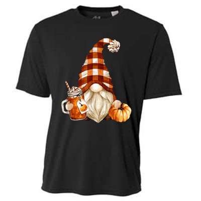 Cute Holiday Gnome For Thanksgiving With Fall Pumpkin Spice Cooling Performance Crew T-Shirt