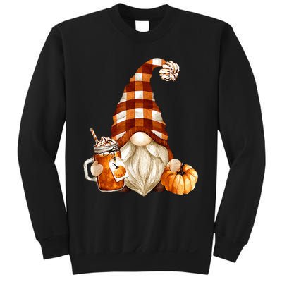 Cute Holiday Gnome For Thanksgiving With Fall Pumpkin Spice Sweatshirt