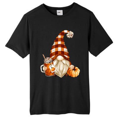 Cute Holiday Gnome For Thanksgiving With Fall Pumpkin Spice Tall Fusion ChromaSoft Performance T-Shirt