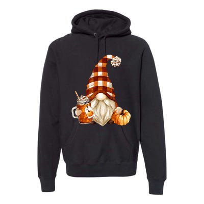 Cute Holiday Gnome For Thanksgiving With Fall Pumpkin Spice Premium Hoodie