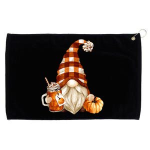 Cute Holiday Gnome For Thanksgiving With Fall Pumpkin Spice Grommeted Golf Towel