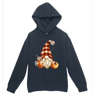 Cute Holiday Gnome For Thanksgiving With Fall Pumpkin Spice Urban Pullover Hoodie