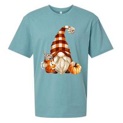 Cute Holiday Gnome For Thanksgiving With Fall Pumpkin Spice Sueded Cloud Jersey T-Shirt