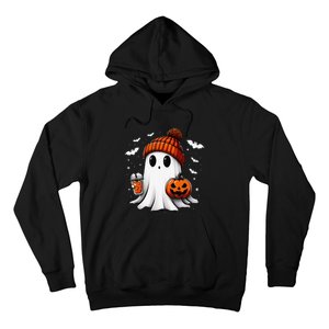 Cute Halloween Ghost Drink Pumpkin Hoodie