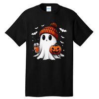 Cute Halloween Ghost Drink Pumpkin Tall T-Shirt