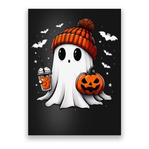 Cute Halloween Ghost Drink Pumpkin Poster