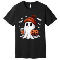 Cute Halloween Ghost Drink Pumpkin Premium T-Shirt