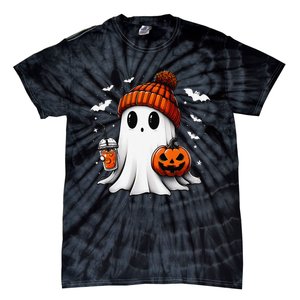 Cute Halloween Ghost Drink Pumpkin Tie-Dye T-Shirt