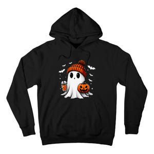 Cute Halloween Ghost Drink Pumpkin Tall Hoodie