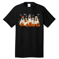 Cute Halloween Ghost Dogs Funny Dog Lovers Women Tall T-Shirt