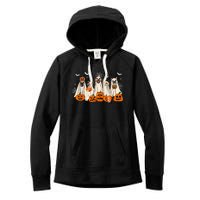 Cute Halloween Ghost Dogs Funny Dog Lovers Women Women's Fleece Hoodie