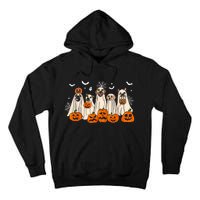 Cute Halloween Ghost Dogs Funny Dog Lovers Women Tall Hoodie