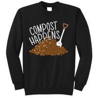 Compost Happens Gardening Plant Lover Succulent Cactus Lady Sweatshirt