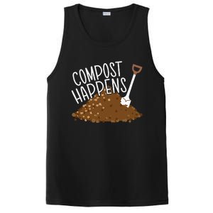 Compost Happens Gardening Plant Lover Succulent Cactus Lady PosiCharge Competitor Tank