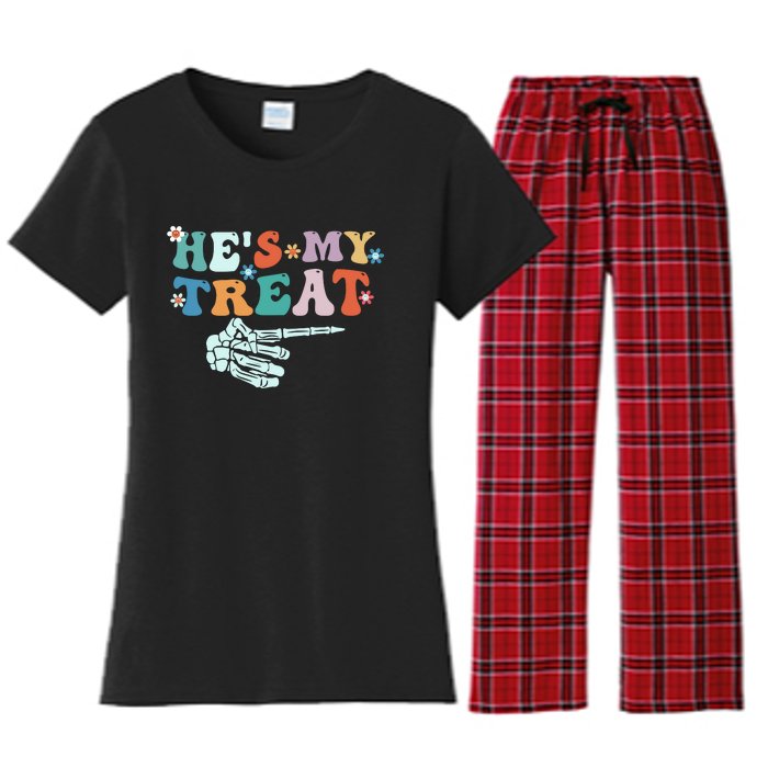 CoupleS Halloween Graphic Women's Flannel Pajama Set