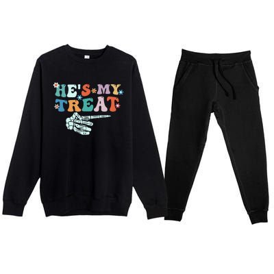 CoupleS Halloween Graphic Premium Crewneck Sweatsuit Set