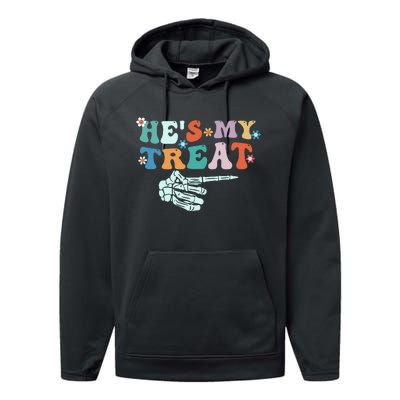 Couple Halloween Graphic Performance Fleece Hoodie