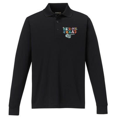 Couple Halloween Graphic Performance Long Sleeve Polo