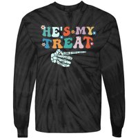 Couple Halloween Graphic Tie-Dye Long Sleeve Shirt