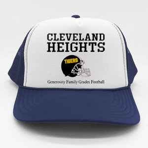 Cleveland Heights Generosity Family Grades Football Trucker Hat