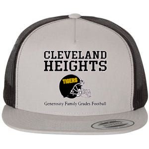 Cleveland Heights Generosity Family Grades Football Flat Bill Trucker Hat