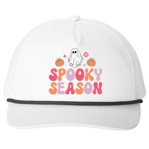 Cute Halloween Groovy Ghost Spooky Season Halloween Costume Snapback Five-Panel Rope Hat