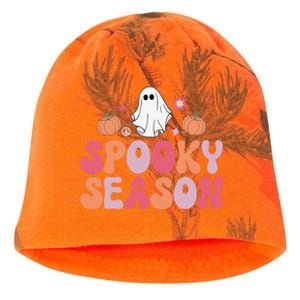 Cute Halloween Groovy Ghost Spooky Season Halloween Costume Kati - Camo Knit Beanie