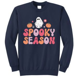 Cute Halloween Groovy Ghost Spooky Season Halloween Costume Sweatshirt