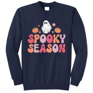 Cute Halloween Groovy Ghost Spooky Season Halloween Costume Tall Sweatshirt