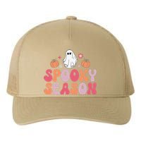 Cute Halloween Groovy Ghost Spooky Season Halloween Costume Yupoong Adult 5-Panel Trucker Hat