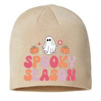 Cute Halloween Groovy Ghost Spooky Season Halloween Costume Sustainable Beanie