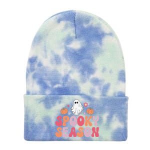 Cute Halloween Groovy Ghost Spooky Season Halloween Costume Tie Dye 12in Knit Beanie