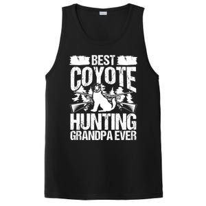 Coyote Hunting Grandpa Hunter Fathers Day Predator Hunting Gift PosiCharge Competitor Tank