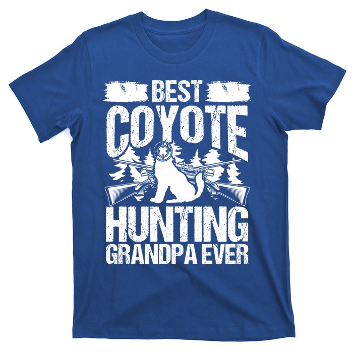 Coyote Hunting Grandpa Hunter Fathers Day Predator Hunting Gift T-Shirt