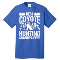 Coyote Hunting Grandpa Hunter Fathers Day Predator Hunting Gift Tall T-Shirt