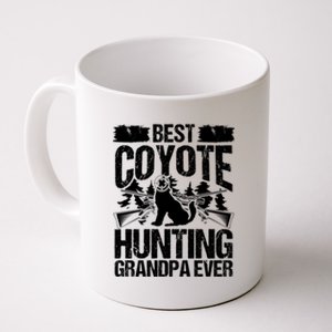 Coyote Hunting Grandpa Hunter Fathers Day Predator Hunting Gift Coffee Mug