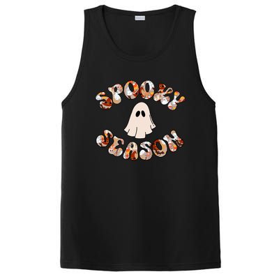 Cute Halloween Ghost Spooky Season Spooky Vibes Ghost Cool Gift PosiCharge Competitor Tank