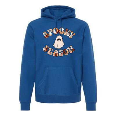 Cute Halloween Ghost Spooky Season Spooky Vibes Ghost Cool Gift Premium Hoodie