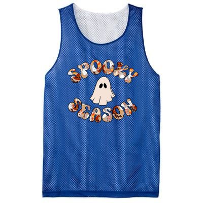 Cute Halloween Ghost Spooky Season Spooky Vibes Ghost Cool Gift Mesh Reversible Basketball Jersey Tank