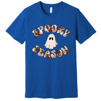 Cute Halloween Ghost Spooky Season Spooky Vibes Ghost Cool Gift Premium T-Shirt