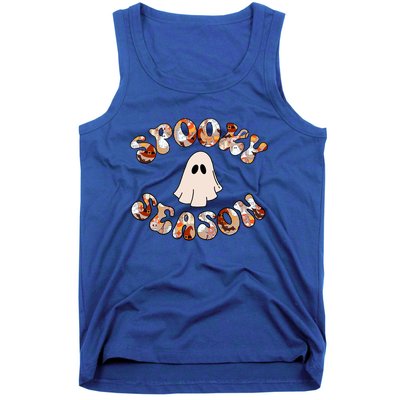 Cute Halloween Ghost Spooky Season Spooky Vibes Ghost Cool Gift Tank Top