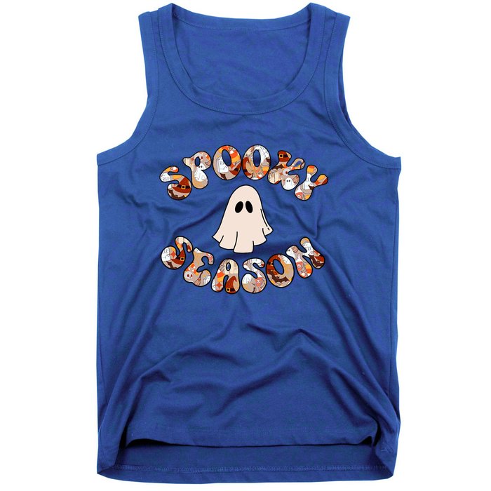 Cute Halloween Ghost Spooky Season Spooky Vibes Ghost Cool Gift Tank Top