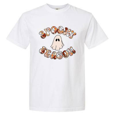 Cute Halloween Ghost Spooky Season Spooky Vibes Ghost Cool Gift Garment-Dyed Heavyweight T-Shirt